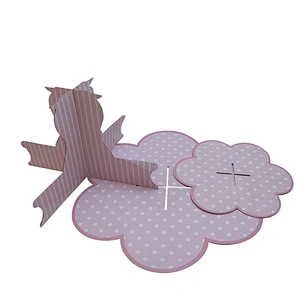 Pink Petal-Shaped Custom Cake Stand for Cupcakes