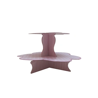 Pink Petal-Shaped Custom Cake Stand for Cupcakes