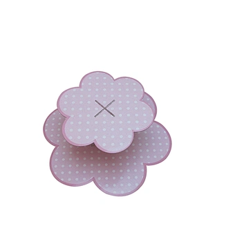 Pink Petal-Shaped Custom Cake Stand for Cupcakes